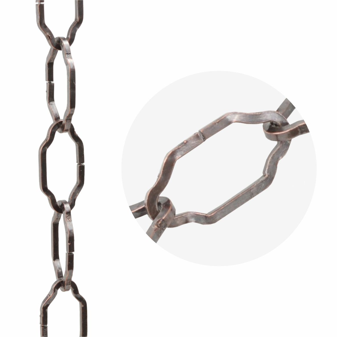 Electro-Bronzed Steel Decorative Gothic Chain